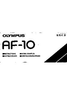 Olympus AF 10 manual. Camera Instructions.